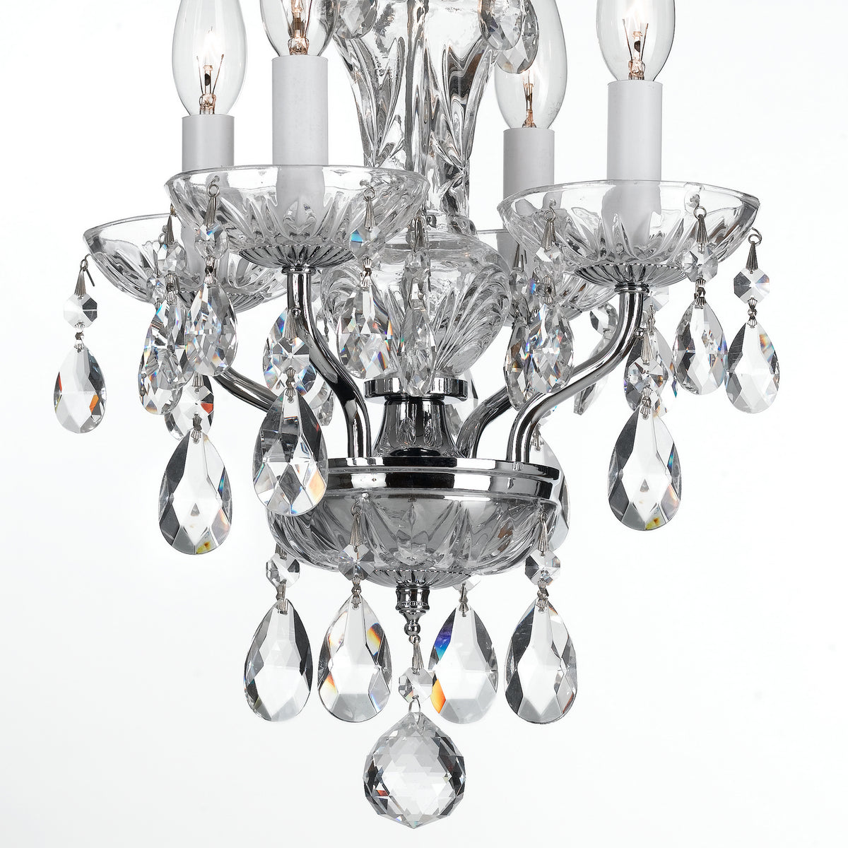 Crystorama - 5534-CH-CL-I - Four Light Mini Chandelier - Welton - Polished Chrome