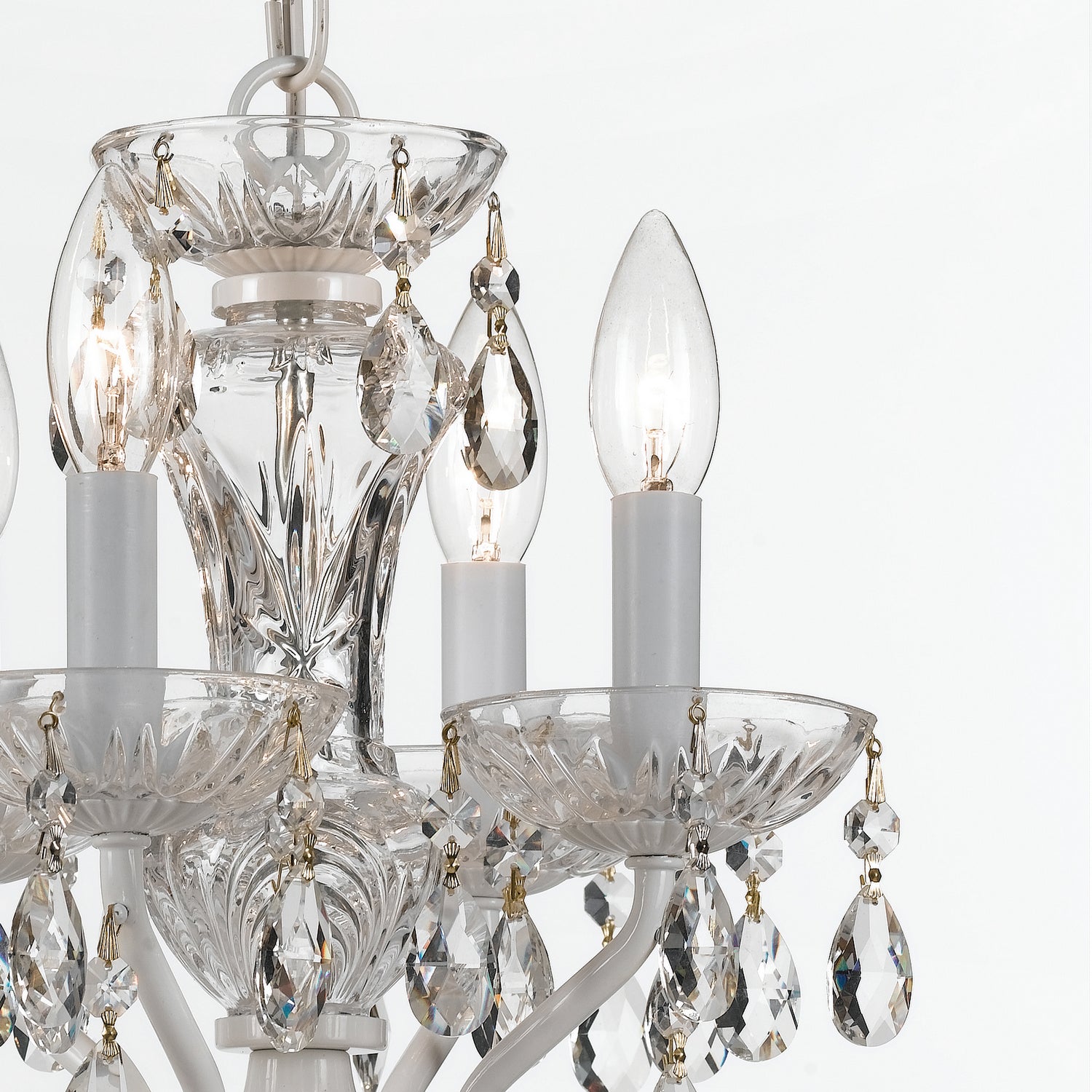 Crystorama - 5534-WW-CL-I - Four Light Mini Chandelier - Welton - Wet White
