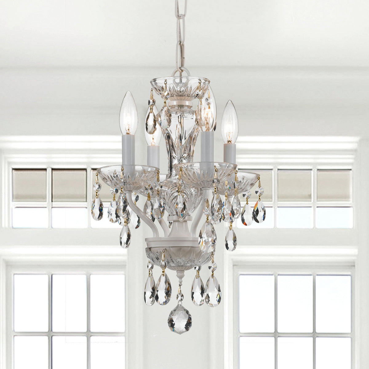 Crystorama - 5534-WW-CL-I - Four Light Mini Chandelier - Welton - Wet White