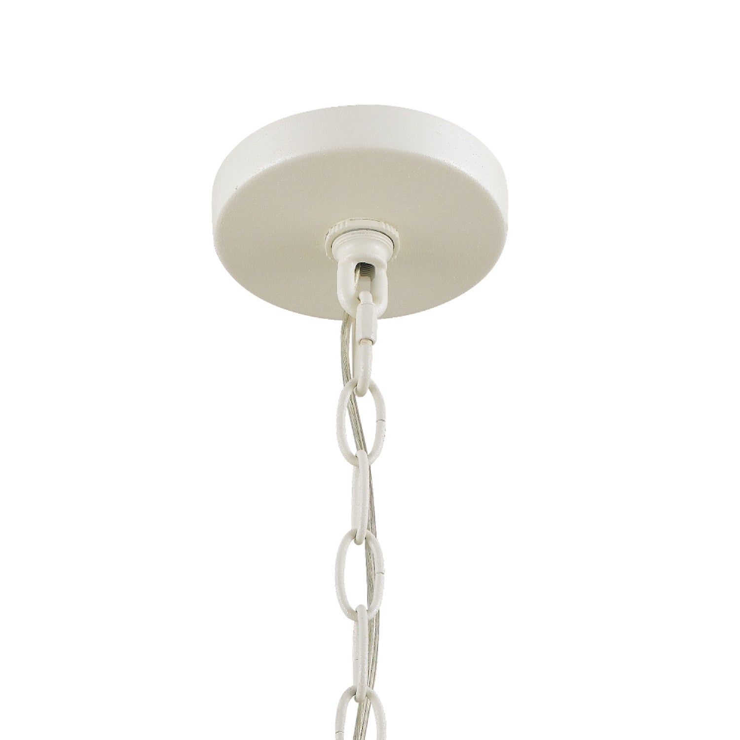 Crystorama - 585-MT-GA - Six Light Chandelier - Luna - Matte White + Antique Gold