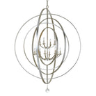 Crystorama - 590-SA - 12 Lumières Suspendu - Luna - Argent antique