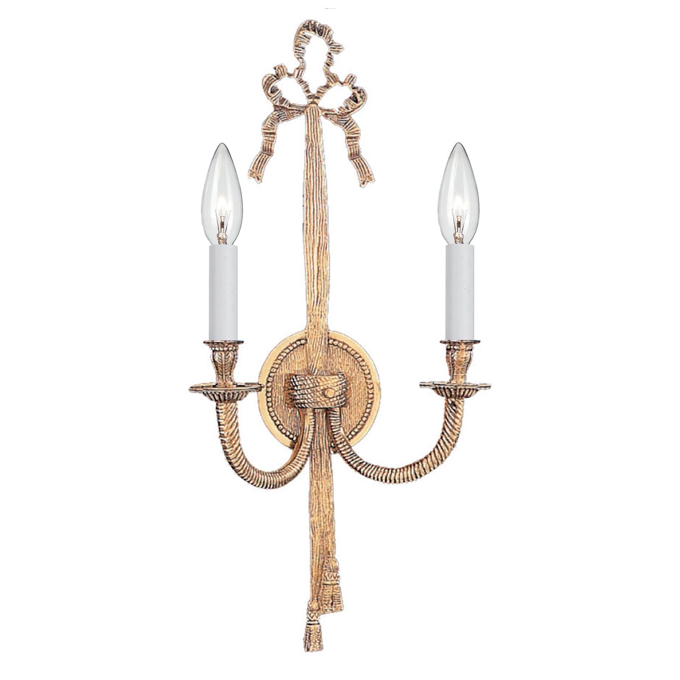Crystorama - 658-OB - Deux lumières Murale - Lexsi - Olde Brass