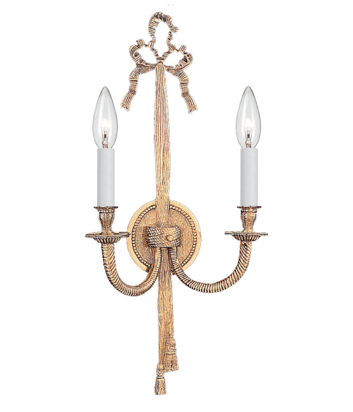 Crystorama - 658-OB - Deux lumières Murale - Lexsi - Olde Brass
