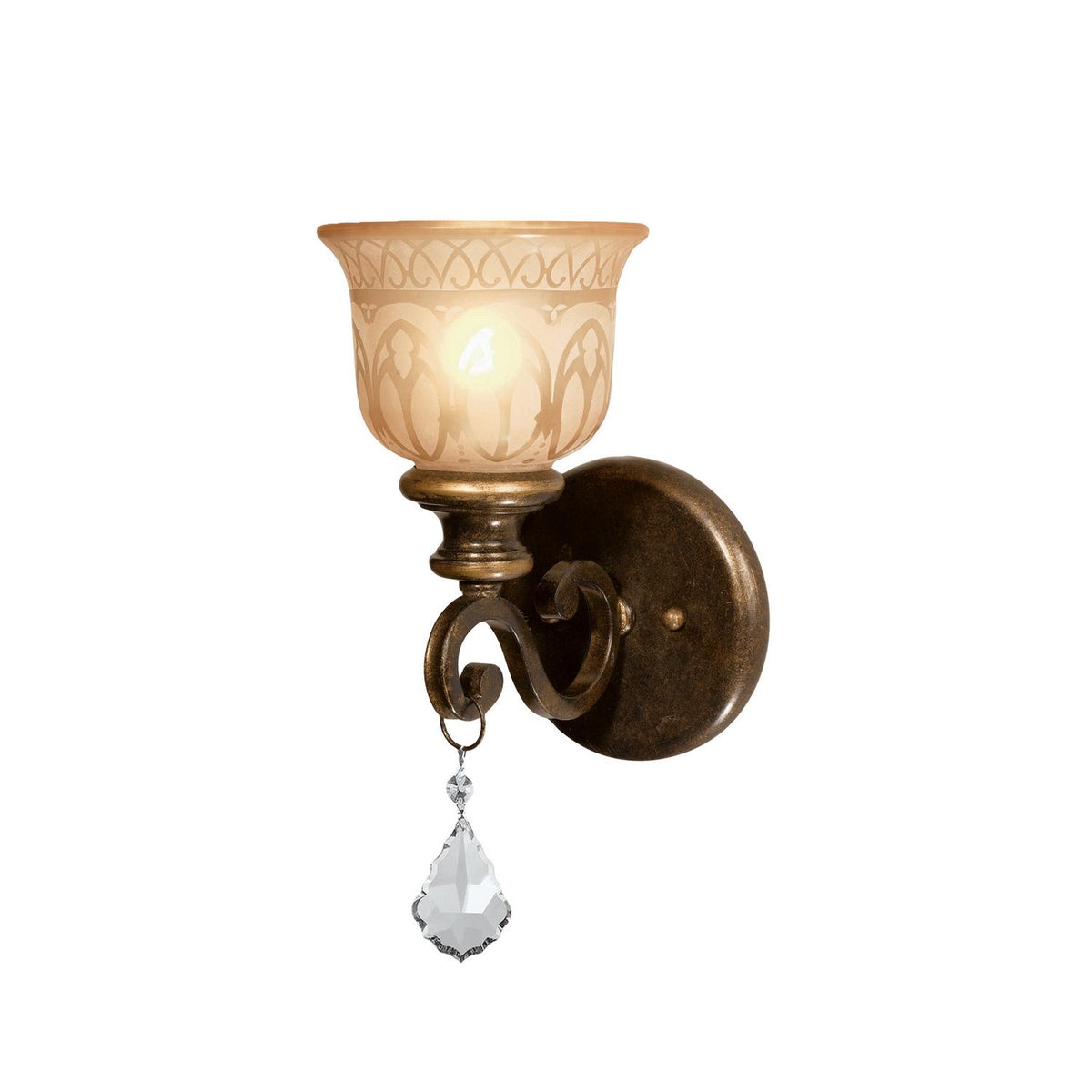 Crystorama - 7501-BU-CL-MWP - One Light Wall Sconce - Norwalk - Bronze Umber