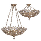 Crystorama - 7587-DT_PLAFOND - Semi-luminaire à cinq lumières Plafonnier - Sterling - Crépuscule vieilli