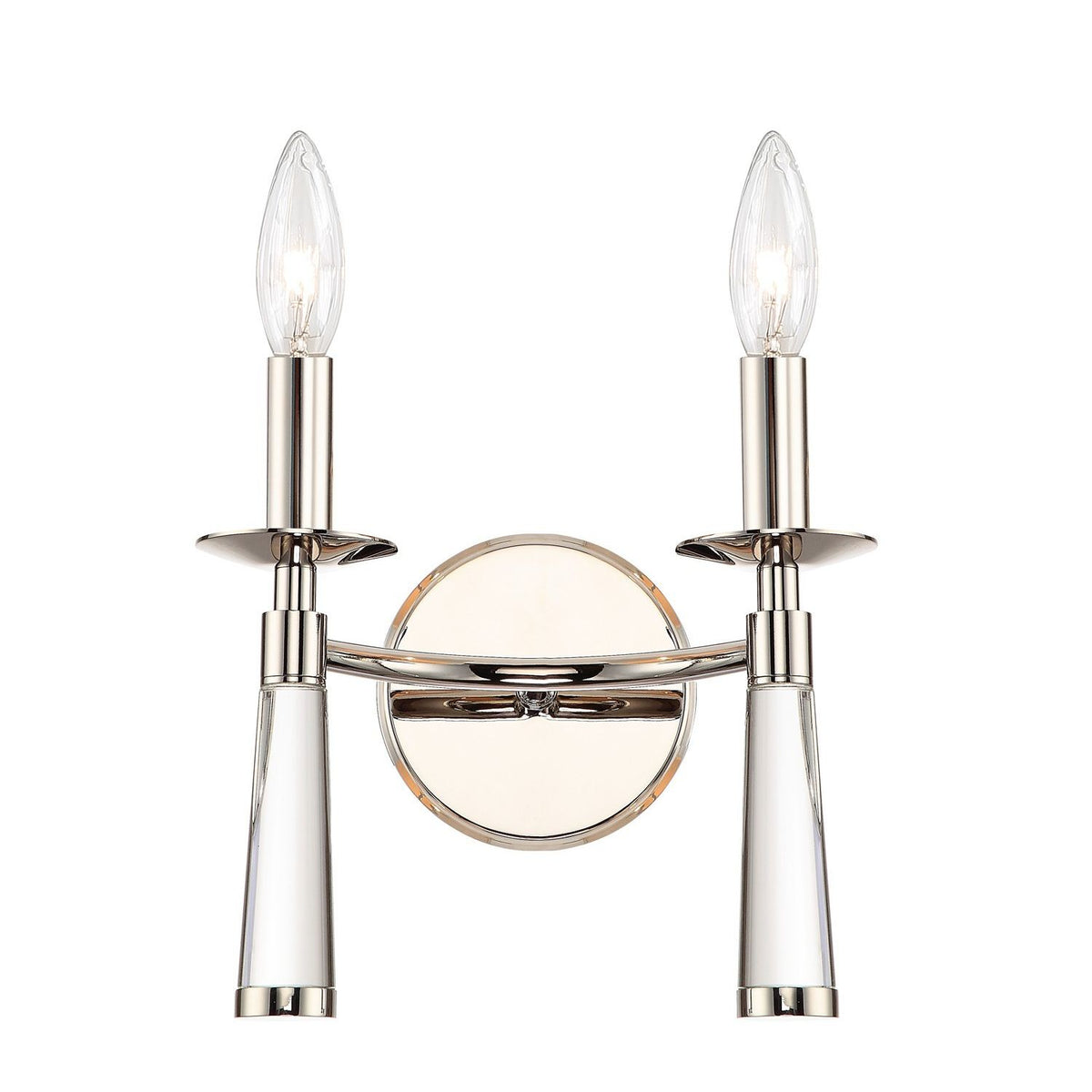 Crystorama - 8862-PN - Two Light Wall Sconce - Baxter - Polished Nickel