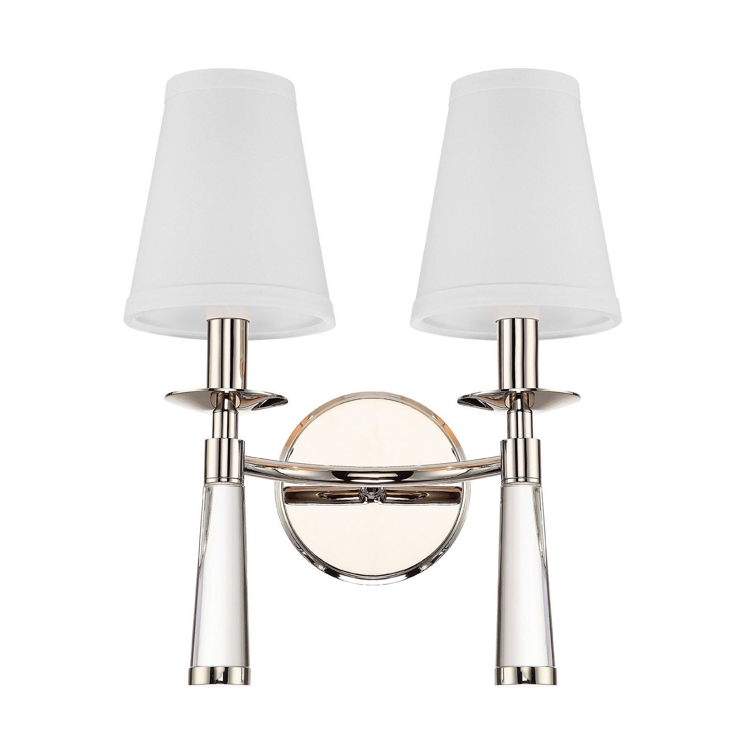 Crystorama - 8862-PN - Two Light Wall Sconce - Baxter - Polished Nickel