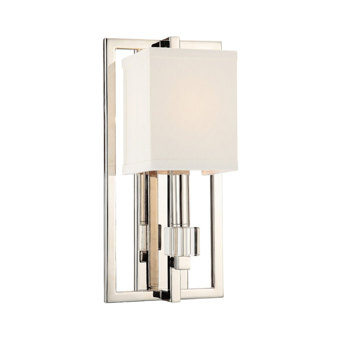 Crystorama - 8881-PN - Une lumière Murale - Dixon - Nickel poli