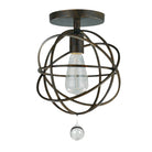 Crystorama - 9220-EB_PLAFOND - Plafonnier semi-éclairé à une lumière Plafonnier - Solaris - Bronze anglais