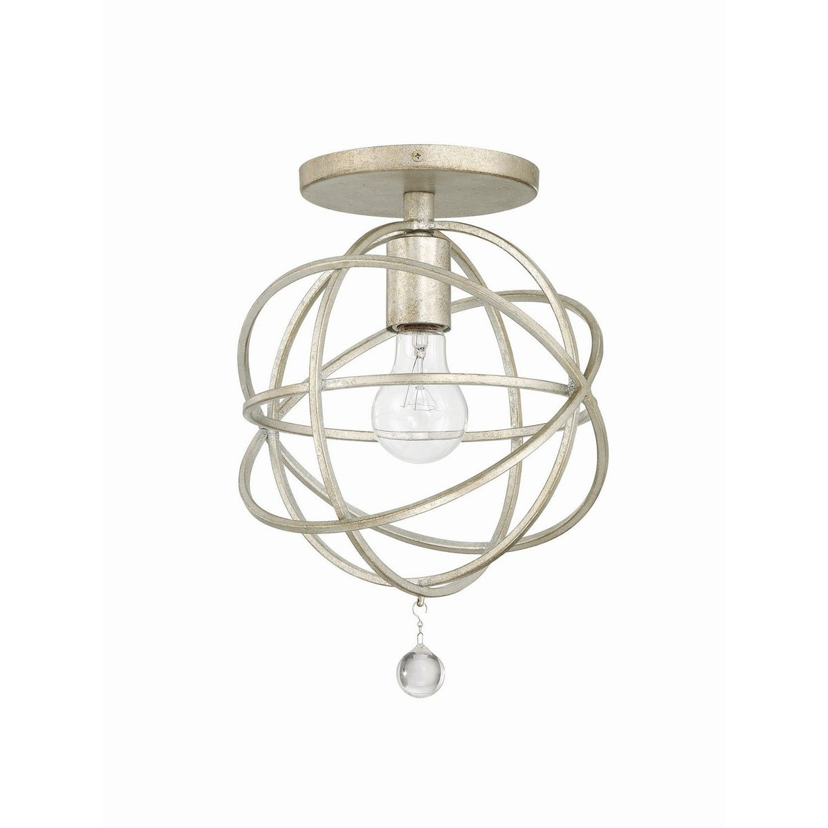 Crystorama - 9220-OS_CEILING - One Light Semi Flush Mount - Solaris - Olde Silver