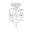 Crystorama - 9220-WW_PLAFOND - Plafonnier semi-éclairé Plafonnier - Solaris - Blanc mouillé