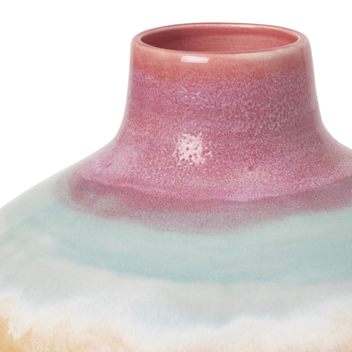 Vase Kähler 693800 Poppery rose/menthe/jaune