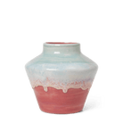 Kähler 693804 Poppery Vase in Mint/Pink