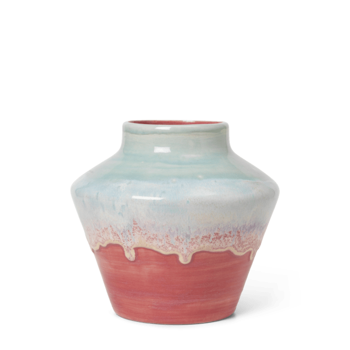 Vase Coquelicot Kähler 693804, coloris Menthe/Rose