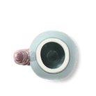 Kähler 693805 Poppery Apple with Caterpillar in Mint/Pink