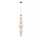 Avenue Lighting - HF7960-AB-WHT - LED Pendant - Zayna - Aged Brass