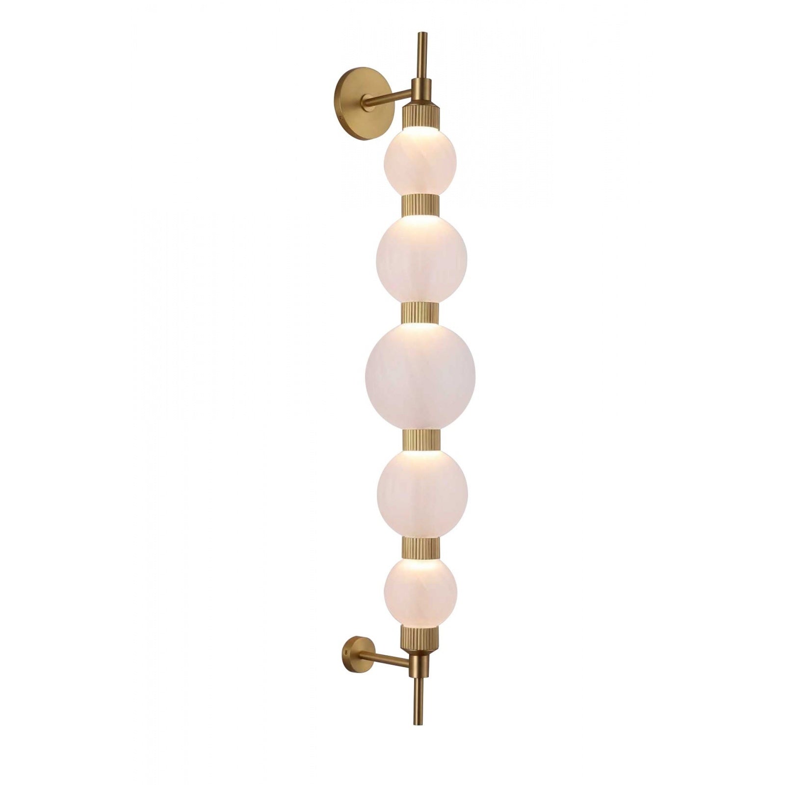 Éclairage d'avenue - HF7950-AB-WHT - LED Murale - Zayna - Laiton vieilli