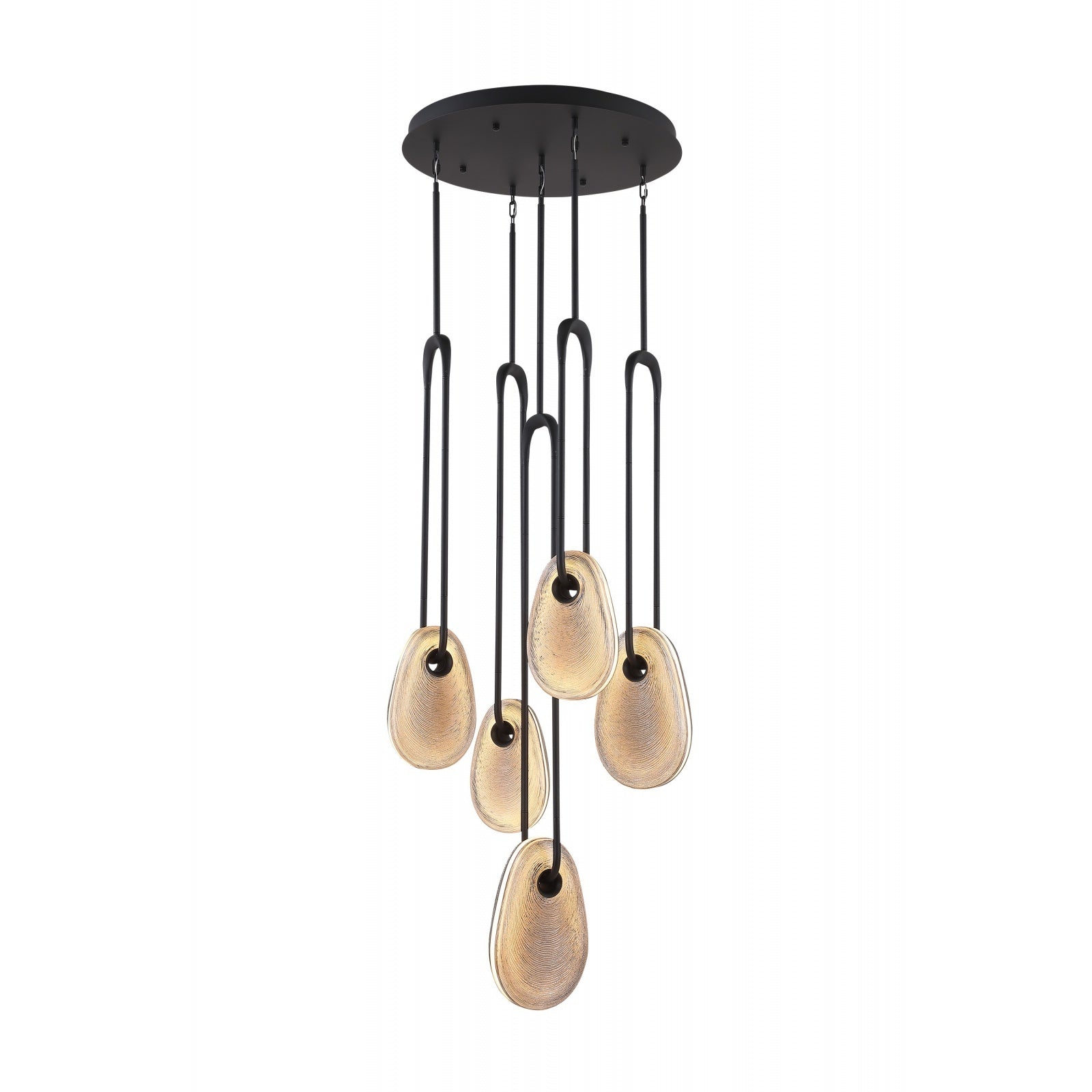 Éclairage d'avenue - HF7155-BK-SMK - LED Suspension - Palmea - Noir mat