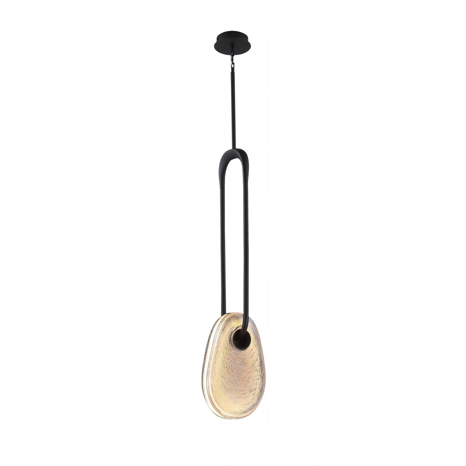 Éclairage d'avenue - HF7122-BK-SMK - LED Suspension - Palmea - Noir mat