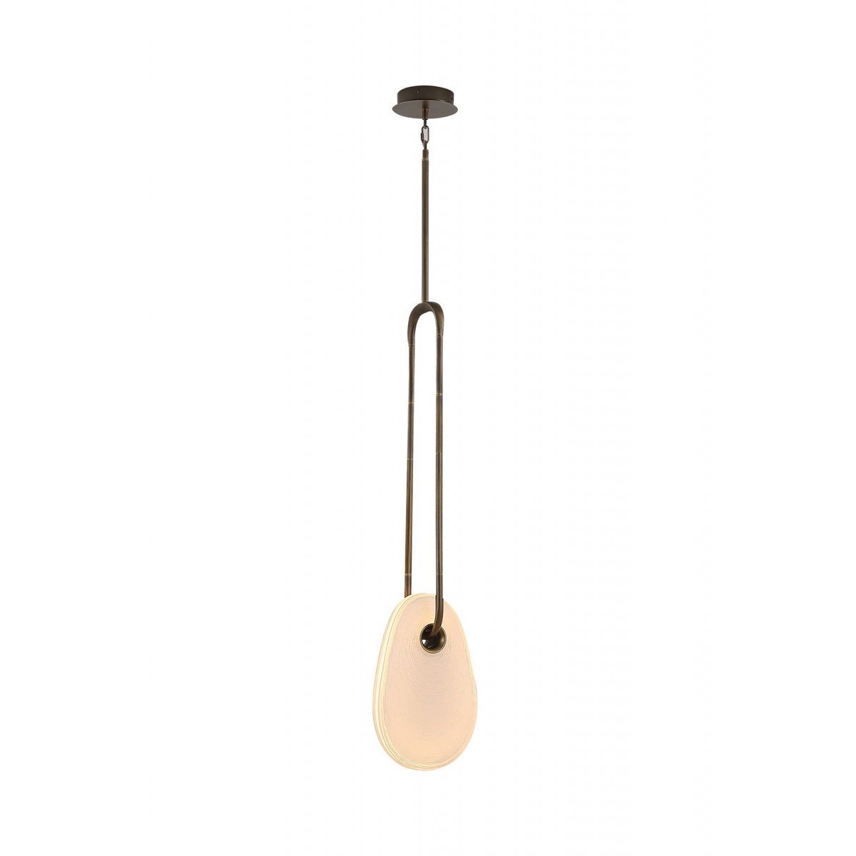 Avenue Lighting - HF7122-AB-WHT - LED Pendant - Palmea - Aged Brass