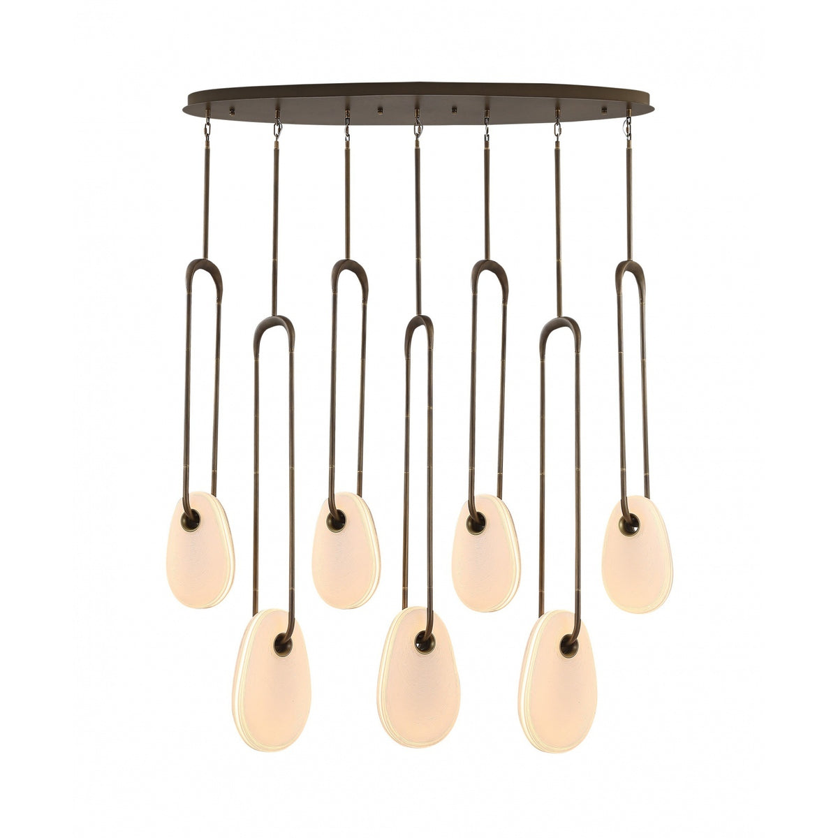 Avenue Lighting - HF7107-AB-WHT - LED Pendant - Palmea - Aged Brass