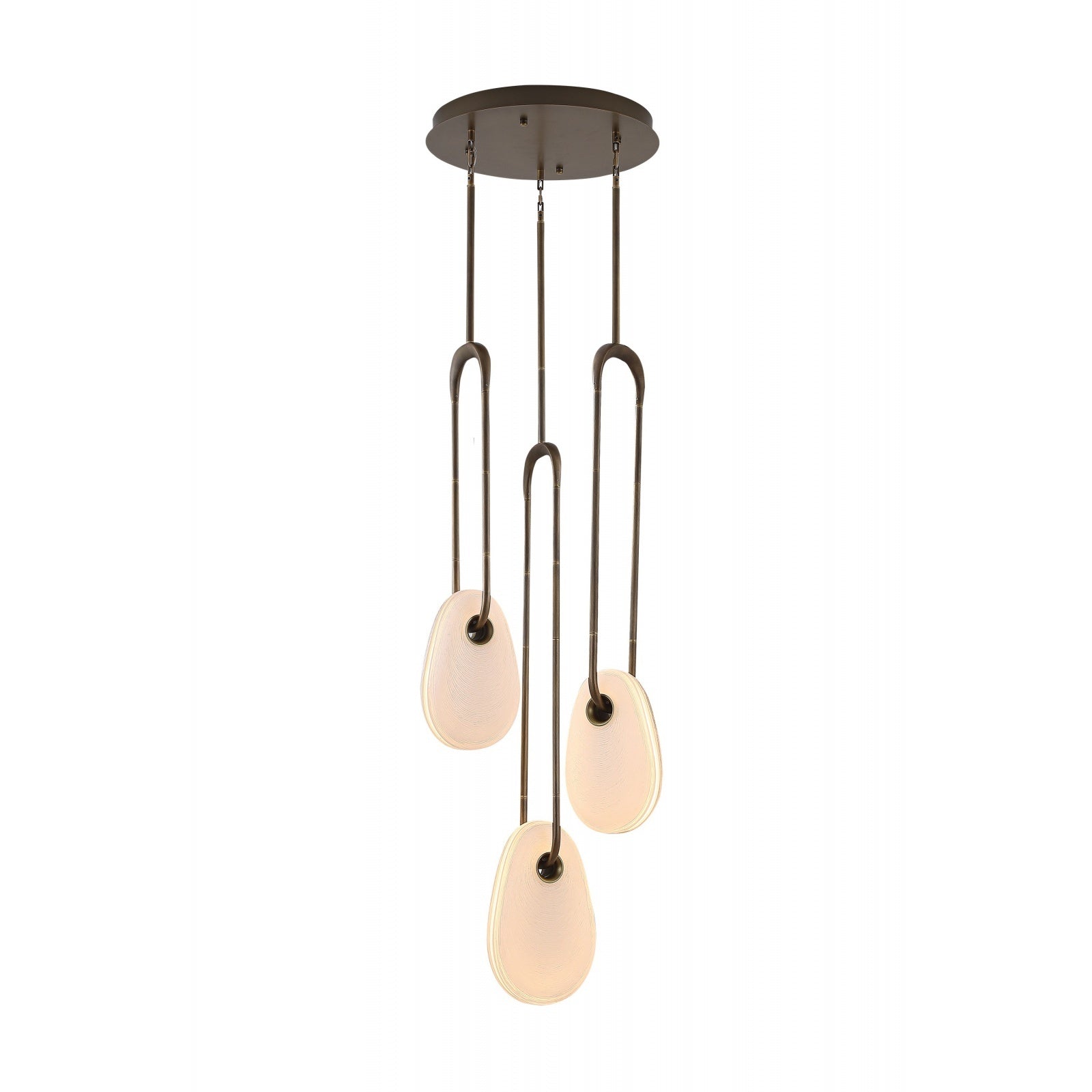 Éclairage d'avenue - HF7103-AB-WHT - LED Suspension - Palmiers - Laiton vieilli