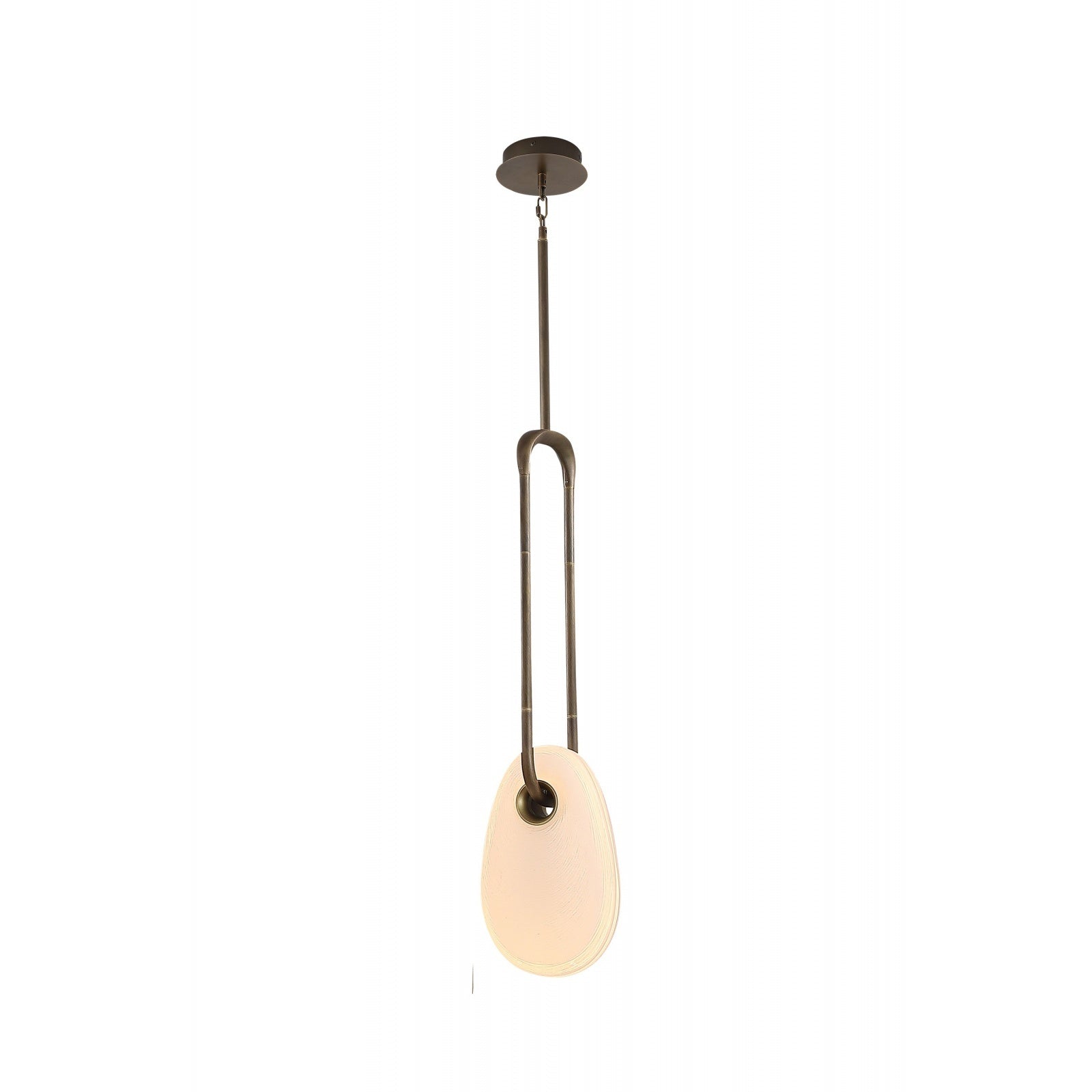 Avenue Lighting - HF7101-AB-WHT - LED Pendant - Palmea - Aged Brass