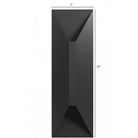 Avenue Outdoor 5-CCT Up/Down LED Wall Sconce AV4914-BK-5CCT installed on exterior — warm upward and downward beams on wall surface