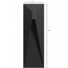 Avenue Outdoor 5-CCT Rectangular LED Wall Sconce AV5014-BK-5CCT close-up — CCT selector detail and frosted white acrylic face panel