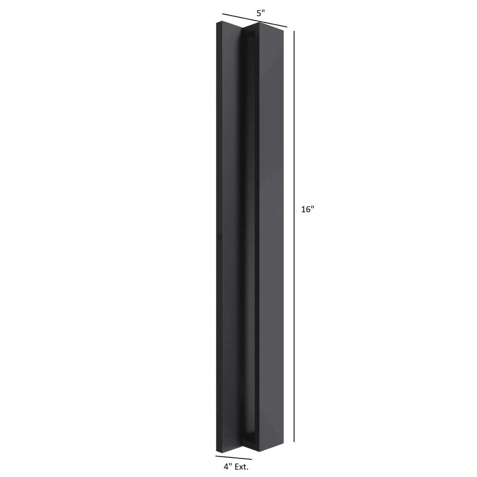 Avenue Outdoor 5-CCT Up/Down LED Wall Sconce AV4916-BK-5CCT installed on exterior — warm upward and downward beams on wall surface