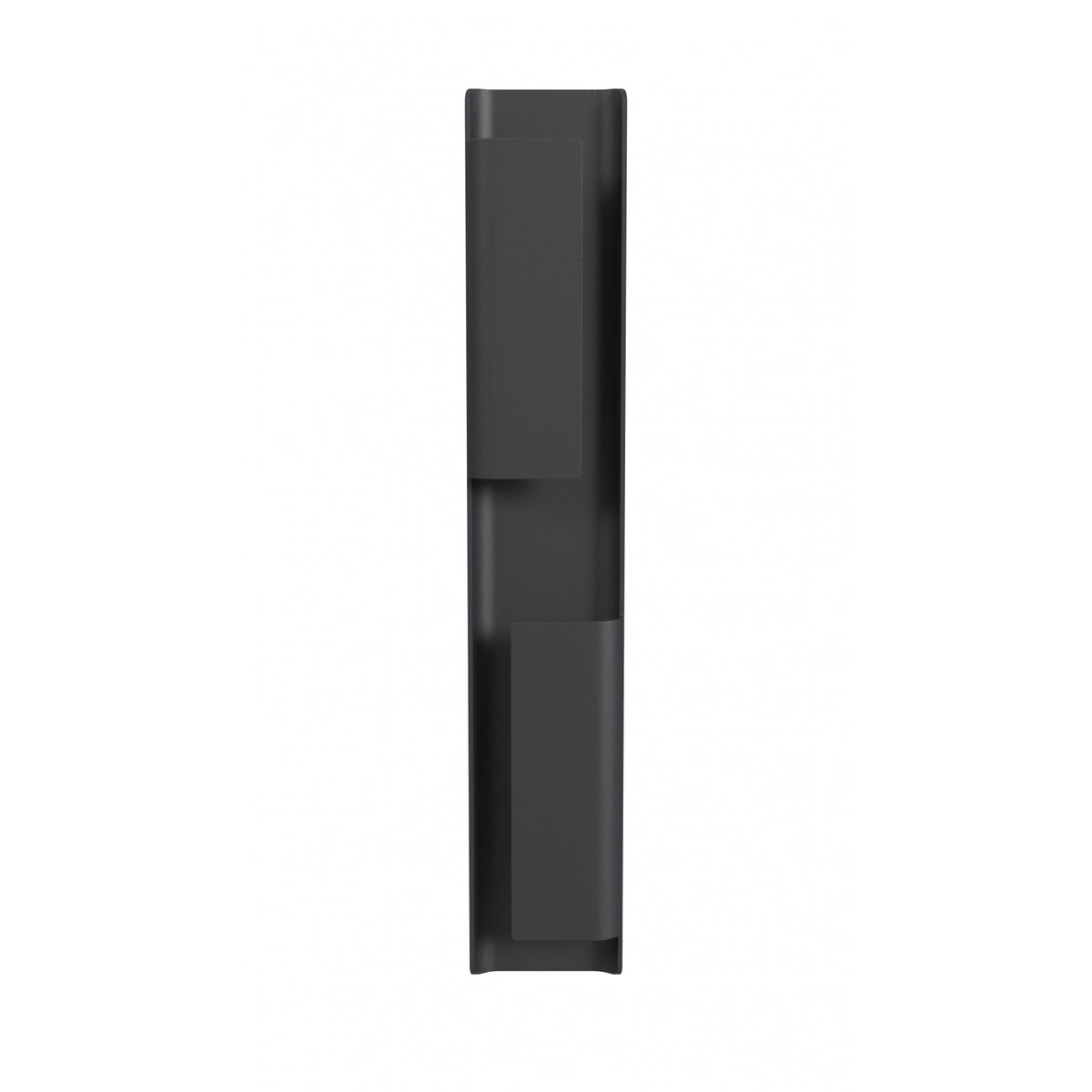 Avenue Outdoor 2-Panel LED Wall Sconce AV2436-BLK front view — 36"H black aluminum body with two rectangular illuminated panels, white background