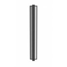 Panneau LED texturé extérieur Avenue Murale Vue de face AV2936-BLK — Cadre noir de 91,4 cm (36 po) de hauteur avec panneau central blanc texturé, fond blanc