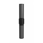 Avenue Outdoor Cylindrique Perforé LED Haut/Bas Murale AV2736-BLK vue de face — Cylindre rond noir de 91,4 cm (36 po) de hauteur, côtés perforés, fond blanc