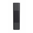 Avenue LED extérieure Murale AV2224-BLK vue de face — Rectangle noir de 61 cm de hauteur avec motif de grille perforée découpée au laser sur fond blanc
