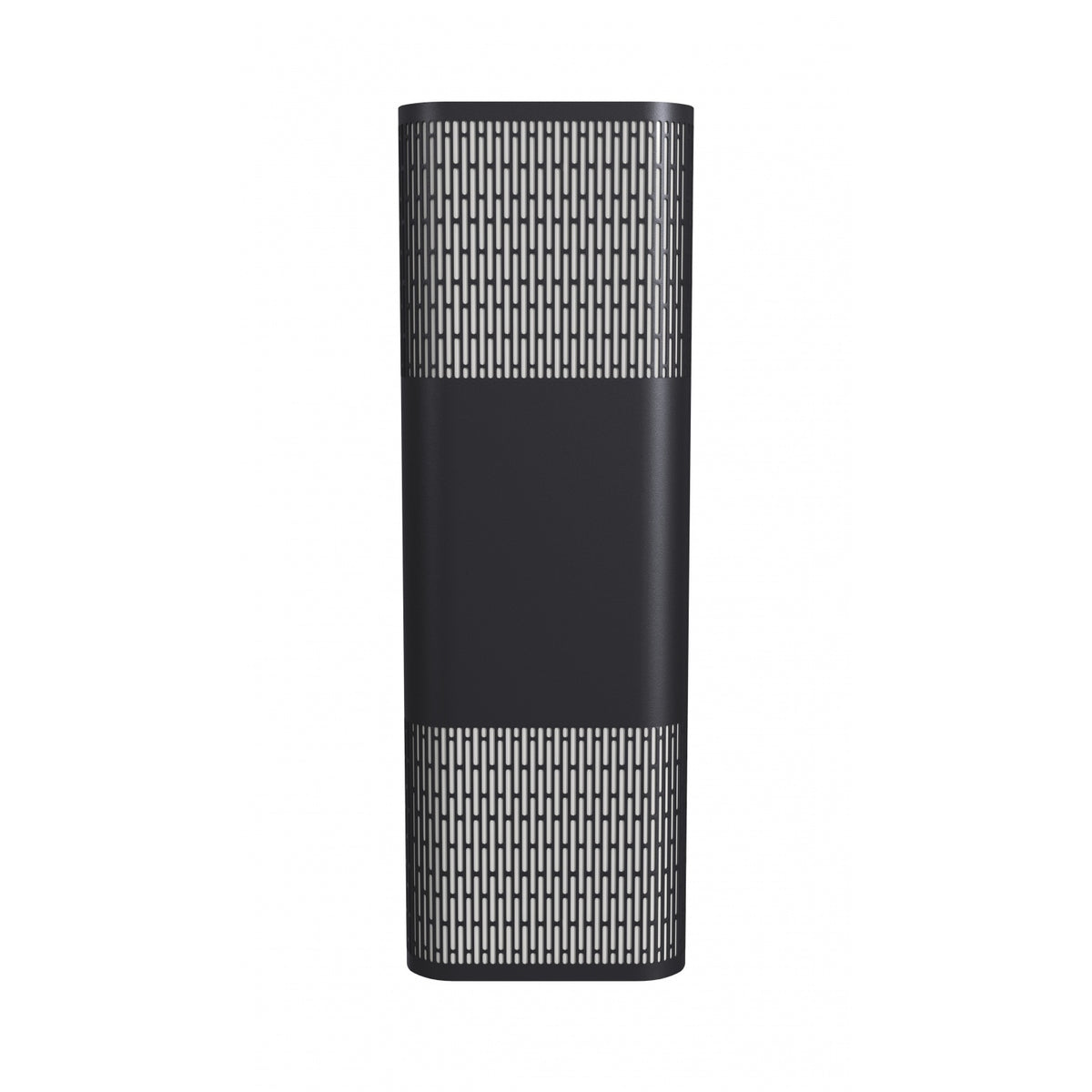Avenue Outdoor LED Wall Sconce AV2318-BLK front view — 18"H black rectangle with diamond lattice cut-out pattern, white background
