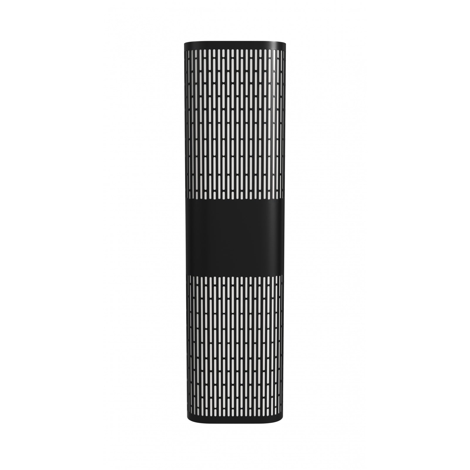 Avenue Outdoor LED Wall Sconce AV2324-BLK front view — 24"H black rectangle with diamond lattice cut-out pattern, white background