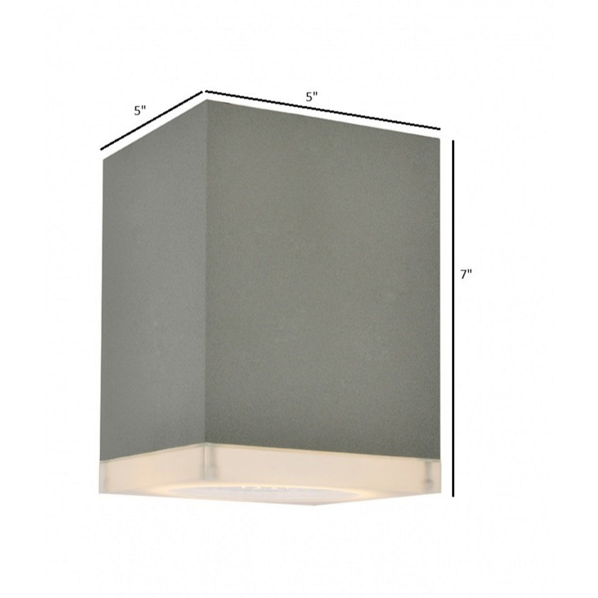 Luminaire encastré extérieur à DEL Avenue AV9889-SLV installé au plafond extérieur — luminaire rond argenté affleurant la surface, éclairage DEL uniforme