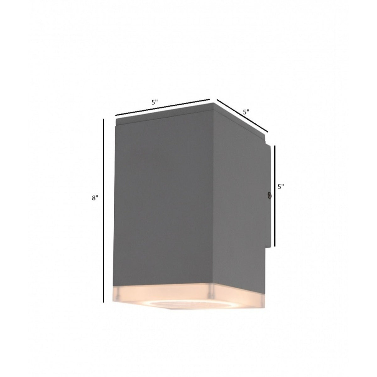 Avenue Outdoor Mini LED Wall Sconce AV9890-SLV installed on exterior — small silver sconce with clean even LED glow