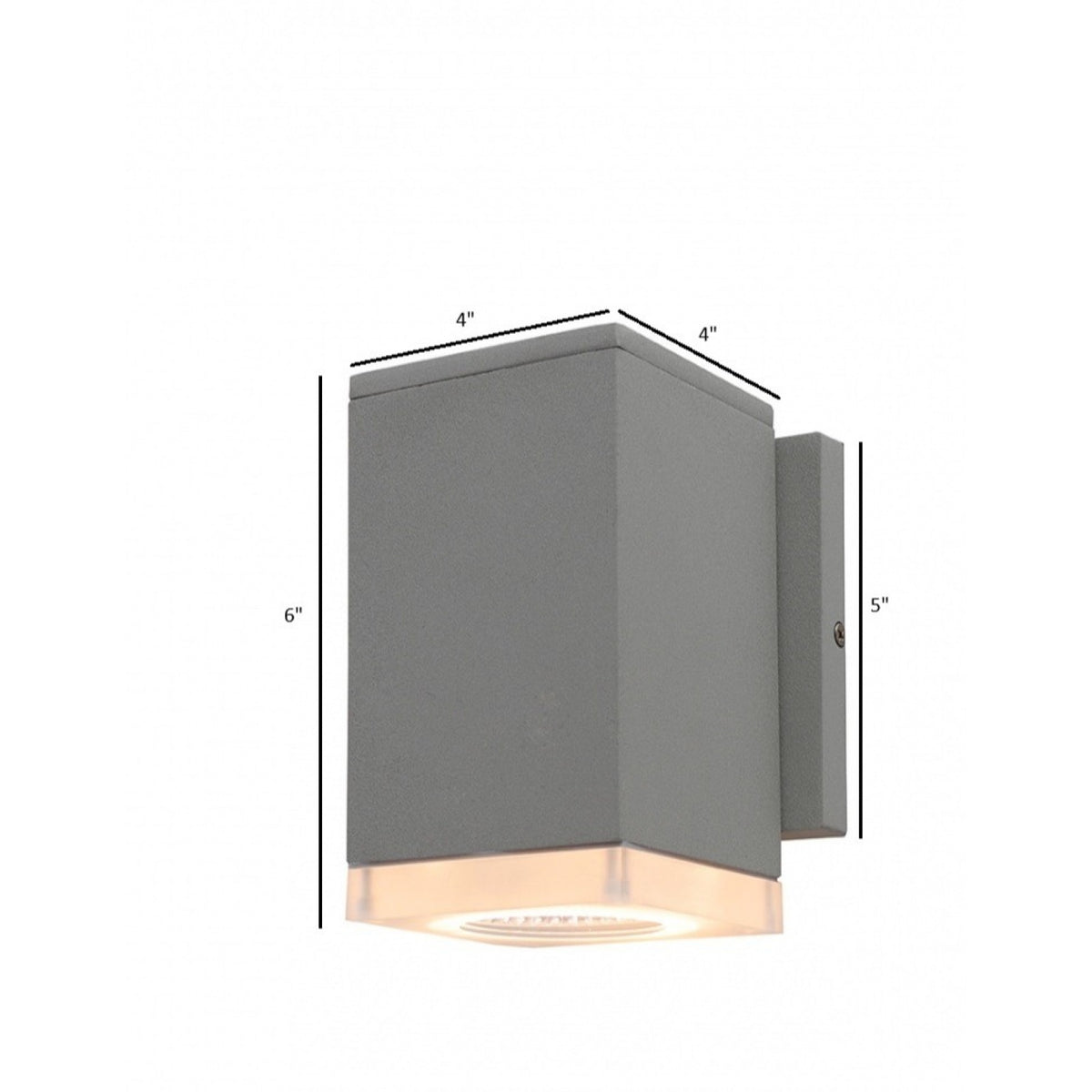 Avenue Outdoor Mini LED Wall Sconce AV9891-SLV installed on exterior — small silver sconce with clean even LED glow