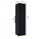 Avenue Outdoor Up/Down LED Wall Sconce AV9892-BLK installed on exterior — black sconce projecting defined upward and downward beams on wall surface