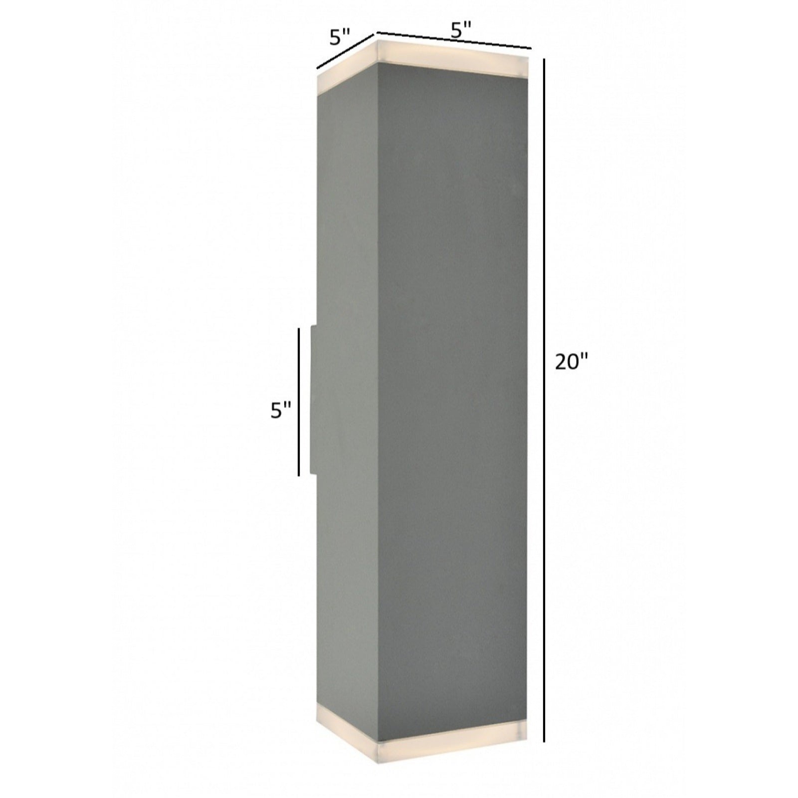 Avenue Outdoor Up/Down LED Wall Sconce AV9892-SLV installed on exterior — silver sconce projecting defined upward and downward beams on wall surface