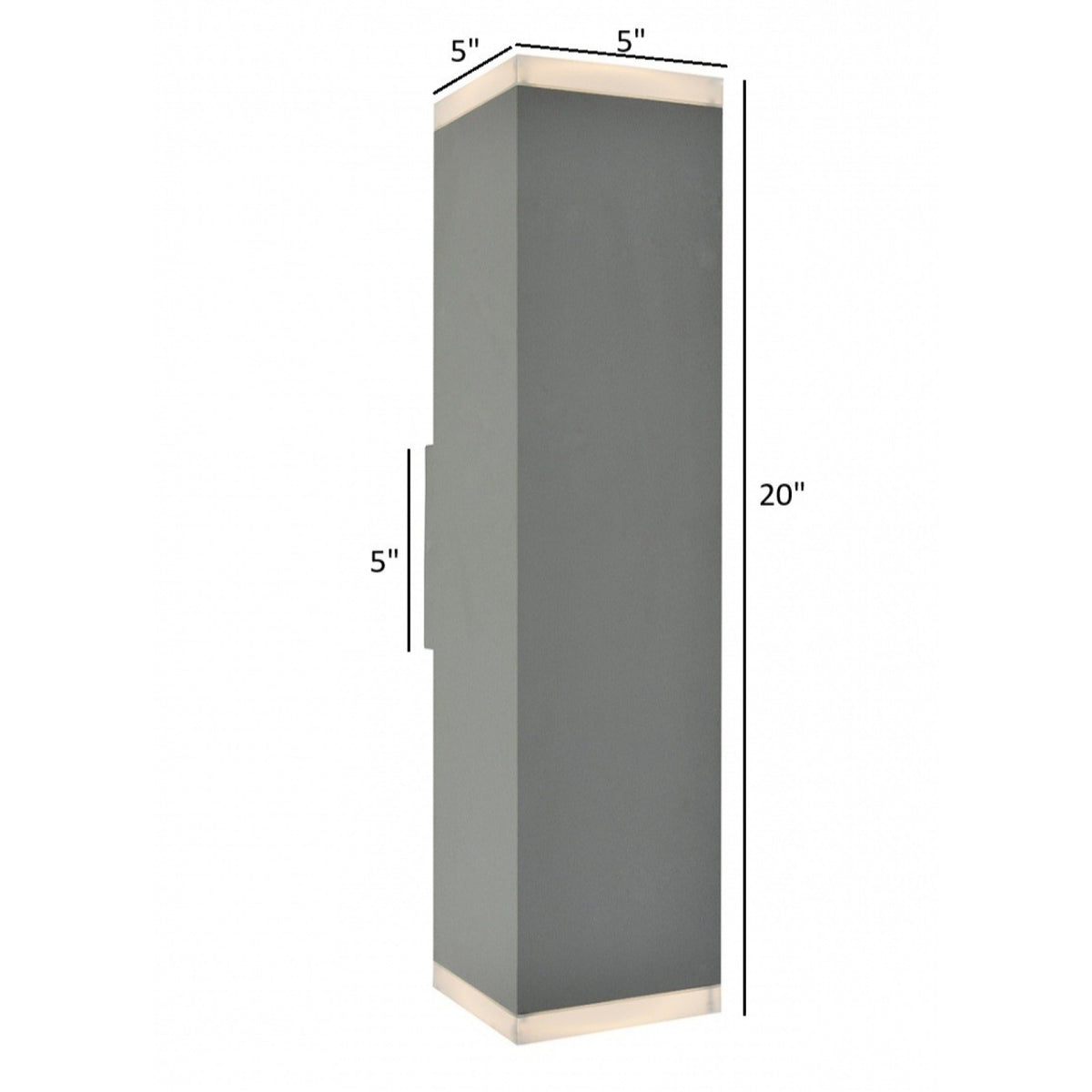 Avenue Outdoor Up/Down LED Wall Sconce AV9892-SLV installed on exterior — silver sconce projecting defined upward and downward beams on wall surface