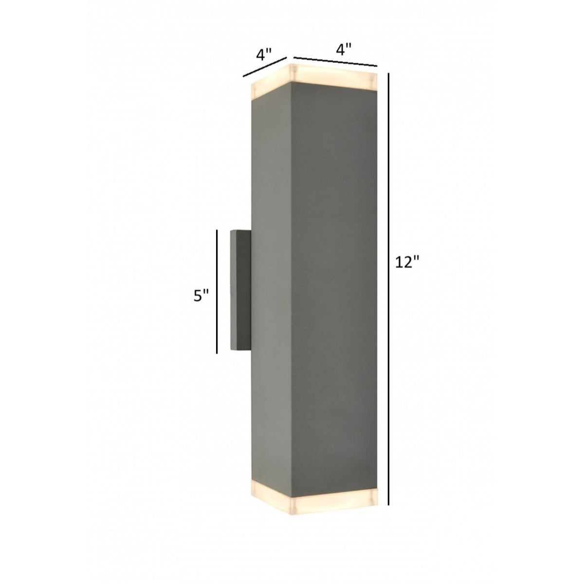 Avenue Outdoor Up/Down LED Wall Sconce AV9893-SLV installed on exterior — silver sconce projecting defined upward and downward beams on wall surface