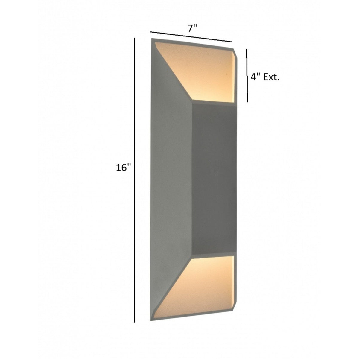 Avenue Outdoor Wide Cylindrical LED Wall Sconce AV9899-SLV installed on exterior — silver wide cylinder projecting warm circular light on surrounding wall
