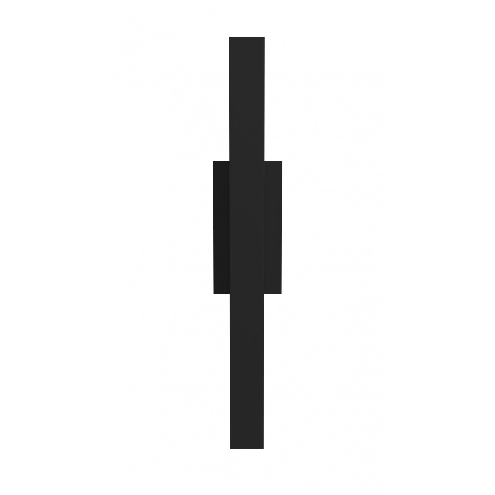 Avenue Outdoor Slim LED Wall Sconce AV2124-BLK installed on modern white exterior wall, casting soft upward LED wash