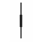 Avenue Outdoor Slim LED Wall Sconce AV2168-BLK side profile — only 3 inches deep, flat black backplate visible