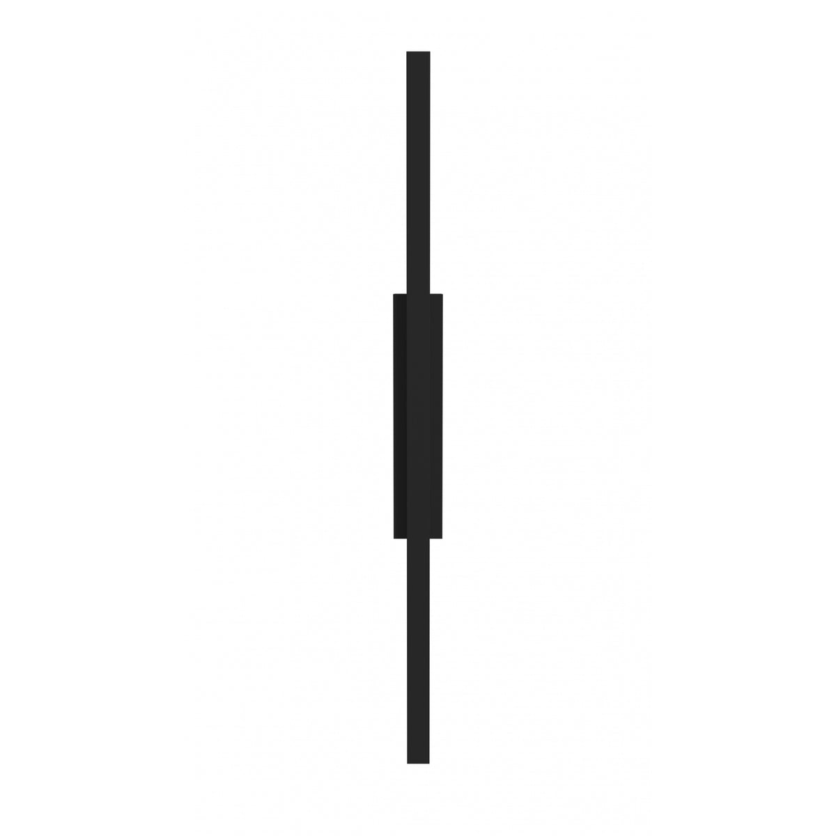 Avenue LED extérieure mince Murale Profil latéral AV2168-BLK — seulement 7,6 cm de profondeur, plaque arrière noire mate visible