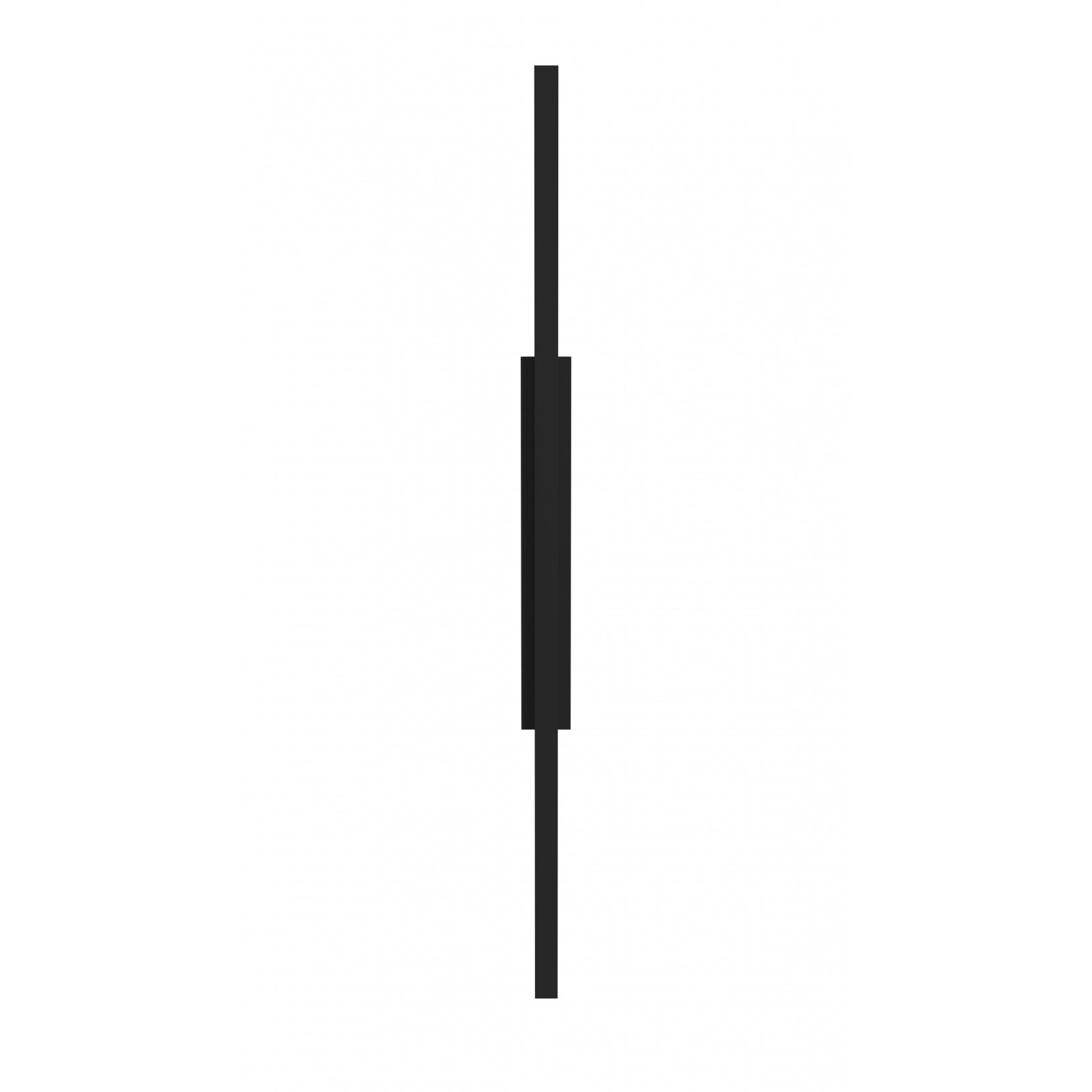 Avenue Outdoor Slim LED Wall Sconce AV2188-BLK three-quarter angle — shows white LED diffuser panel running along top edge