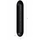 Avenue Outdoor Oval Capsule Natural Stone LED Wall Sconce AV5536-BLK installed on exterior wall — LED light warms through stone veining in oval capsule frame