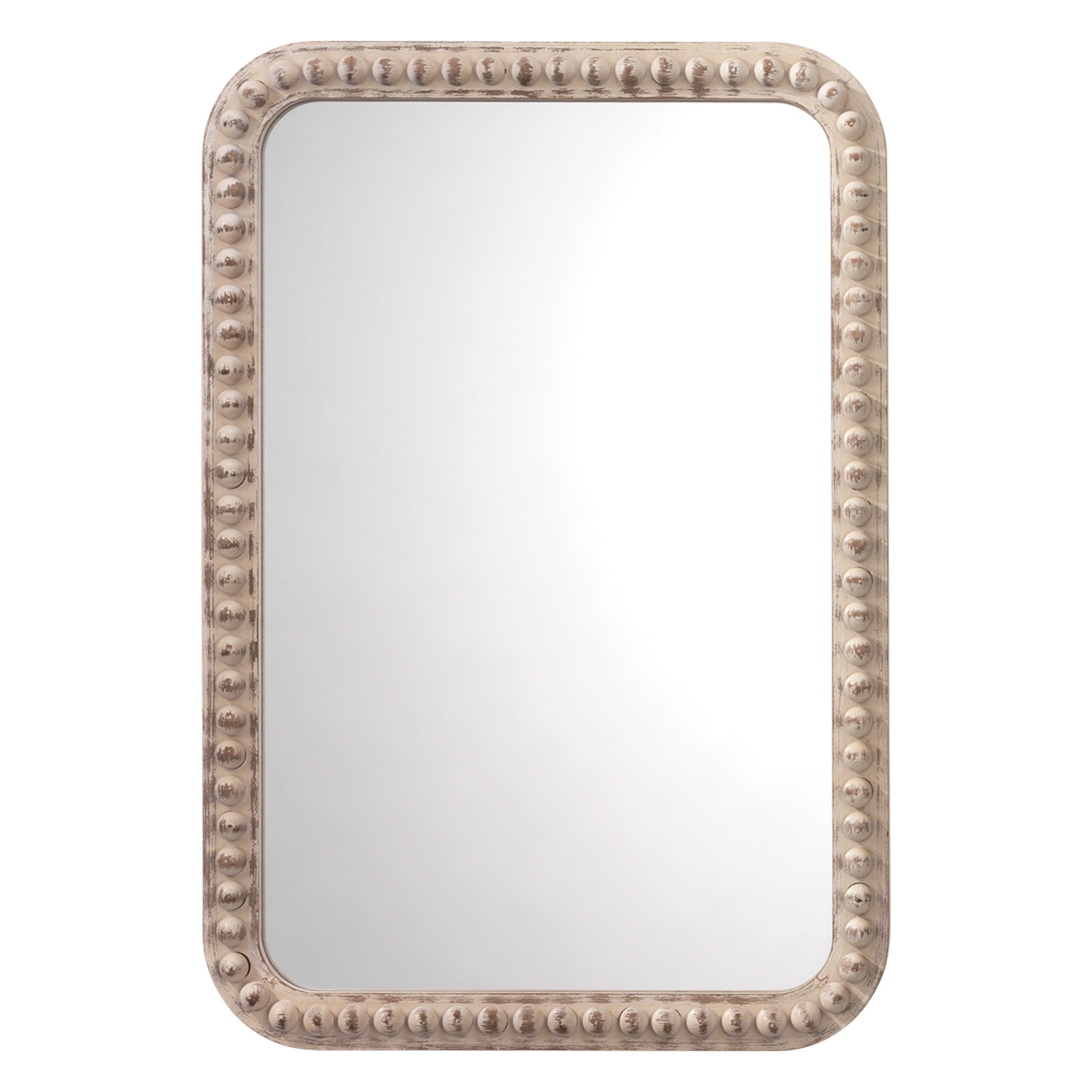 Jamie Young Company - 6AUDR-RECTWH - Rectangle Audrey Mirror -  - White Washed